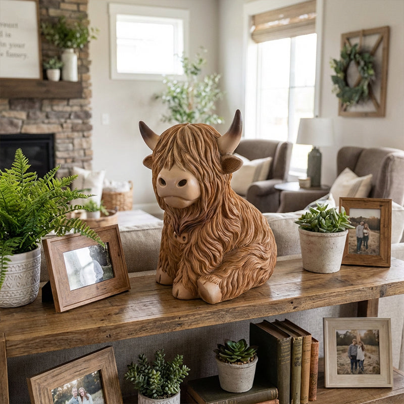 💥Cute Highland Cow Night Light
