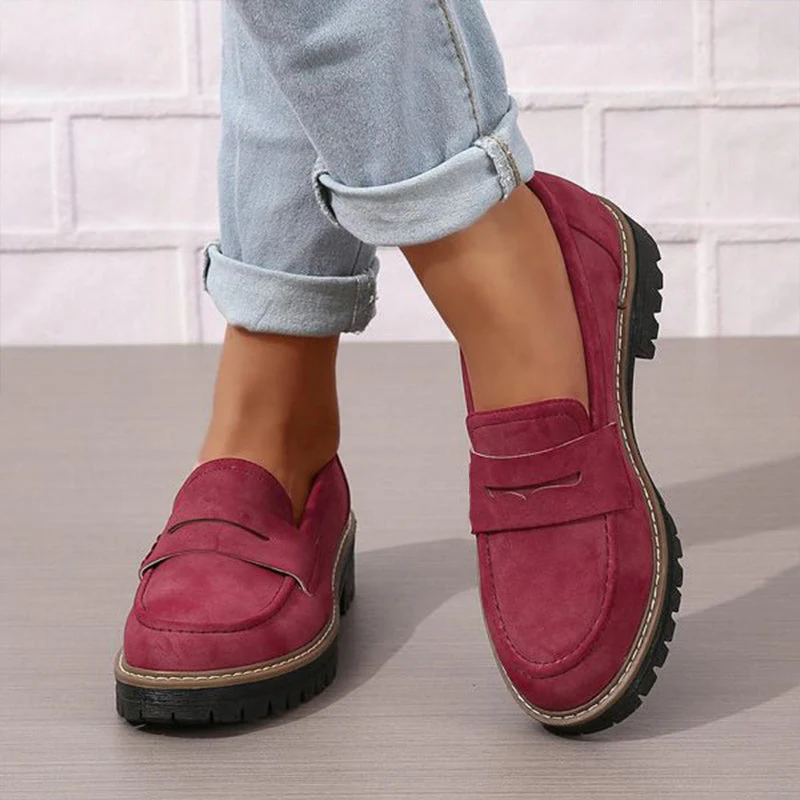 🌿Women's Comfortable Chunky Slip On Platform Loafers