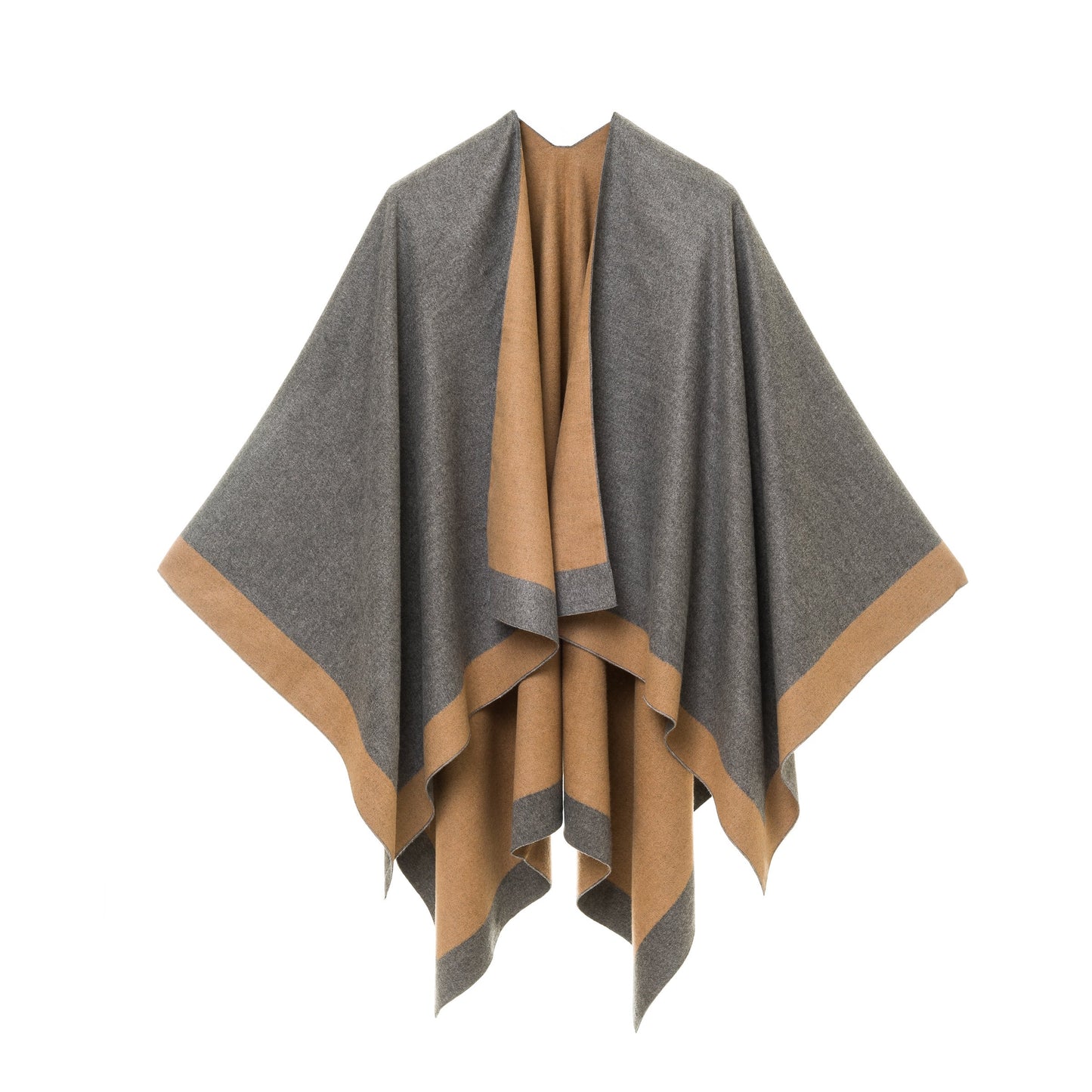 Women's Shawl Wrap Poncho Ruana Cape Cardigan Sweater Open Front