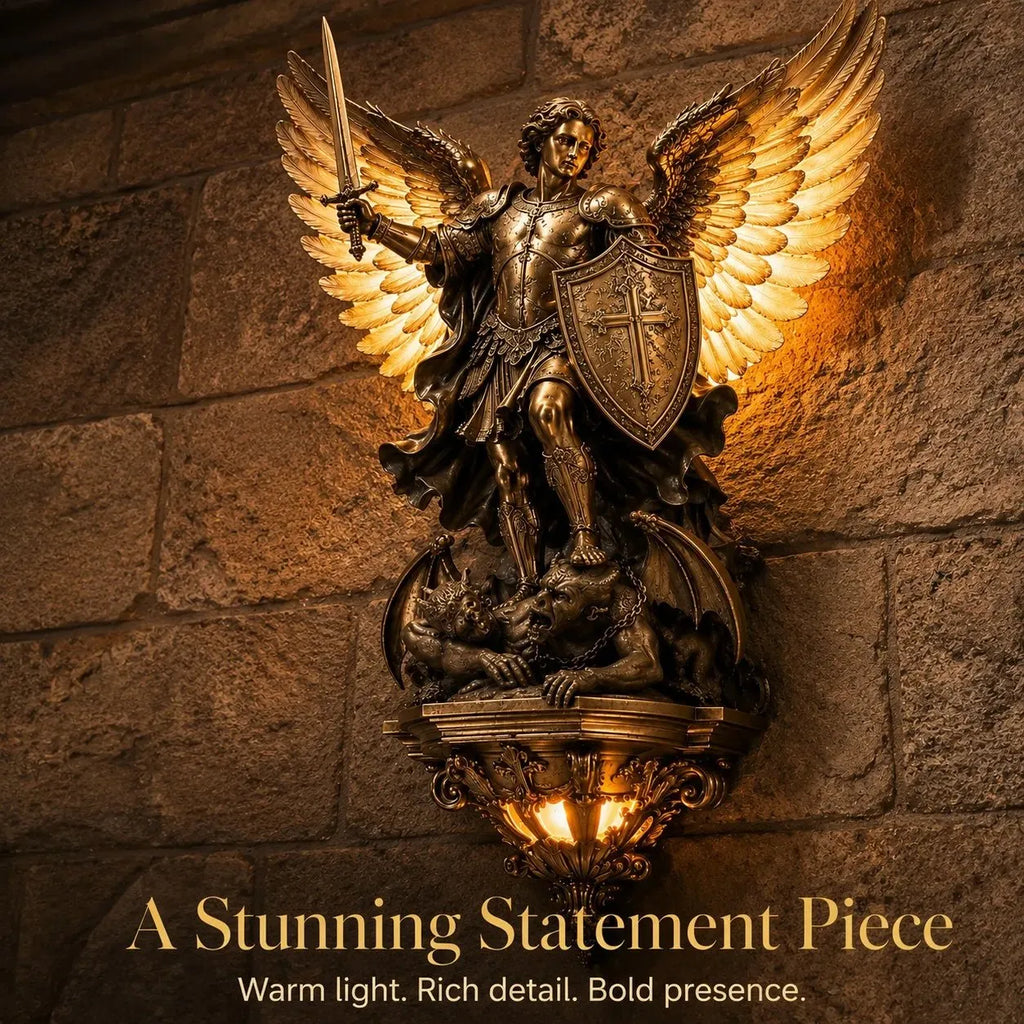 St. Michael Guardian Angel Wall Light✨