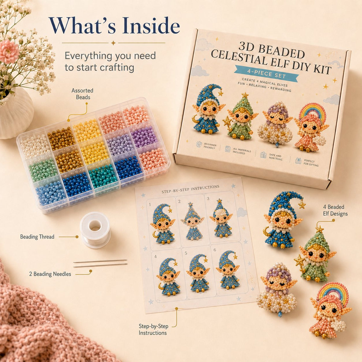 ✨3D Beaded DIY Kit – Choose Your Magical Theme