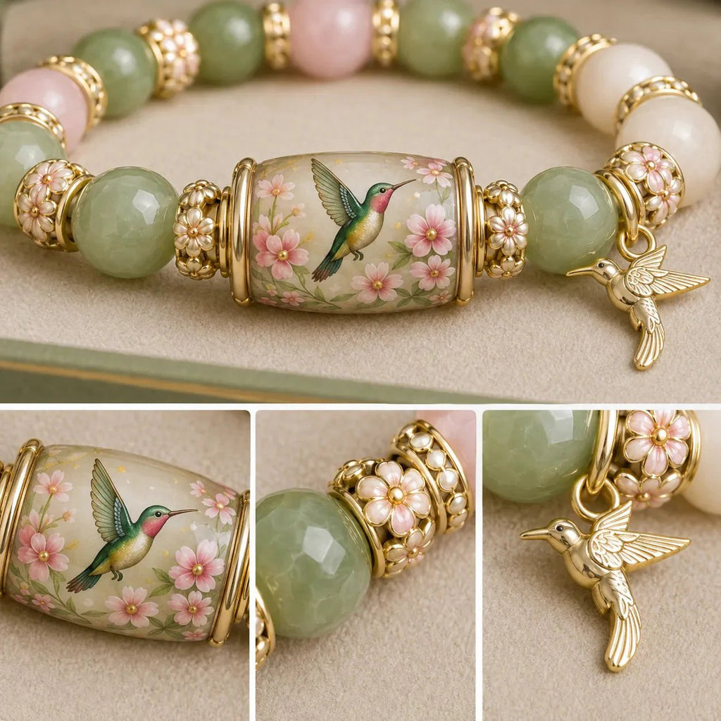 💜Hummingbird Garden Faith Bracelet 🌸