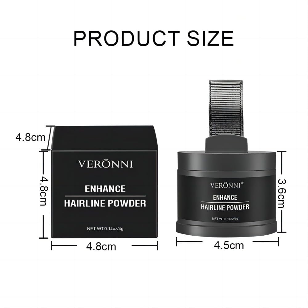VERONNI Hairline Powder - Instant Root Touch-Up & Scalp Coverage