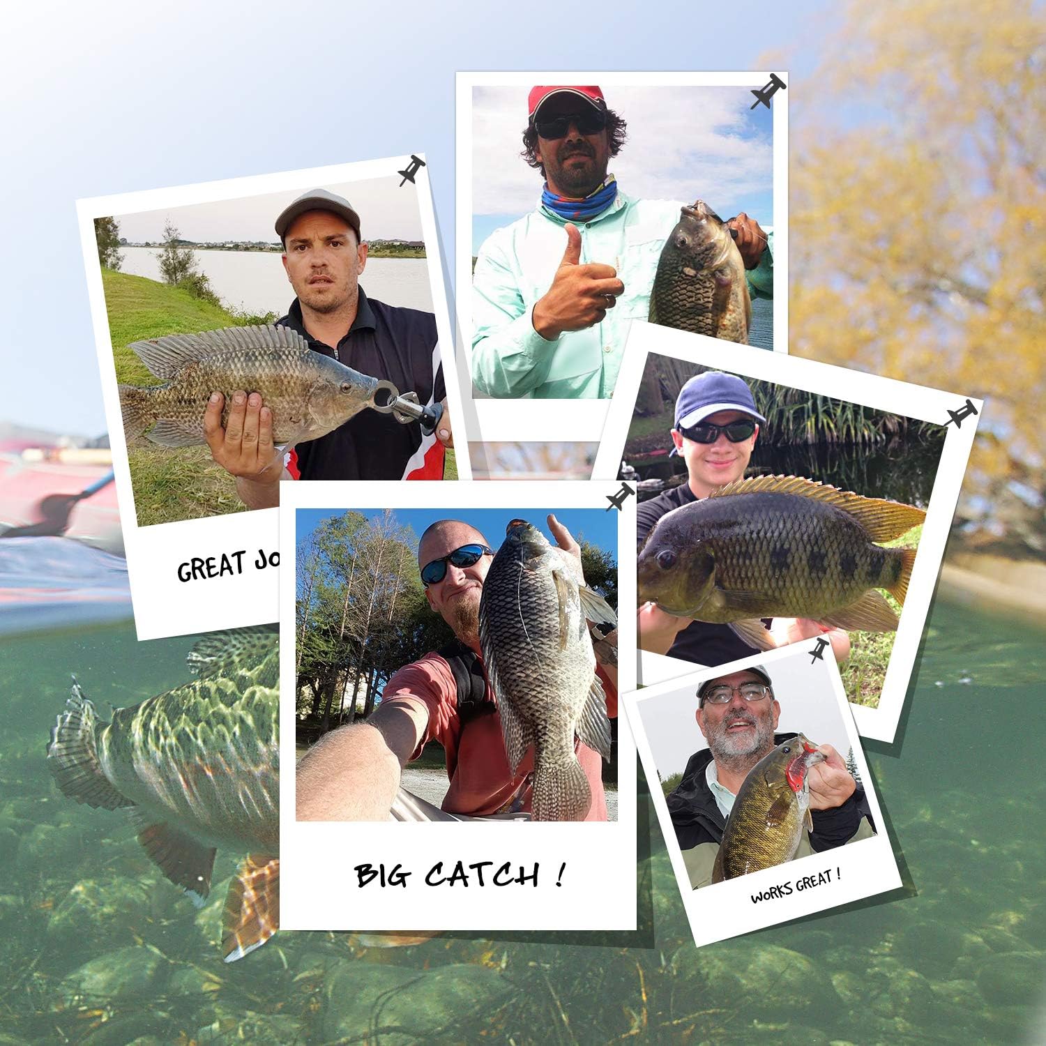 🌟🎣 Easy Catch SwimMax Lures with BKK Hooks 3D Realistic Eyes