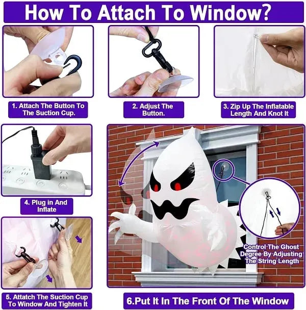 👻LED Halloween Inflatable Ghost