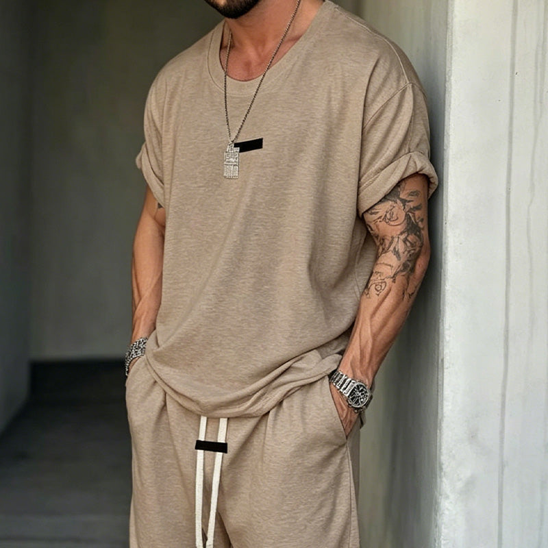🎁💥Men's Casual T-Shirt & Shorts Set