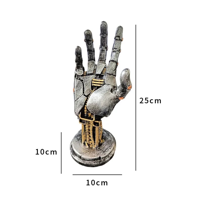 Cyberpunk Mechanical Hand Ornament – Futuristic Style for Your Space!