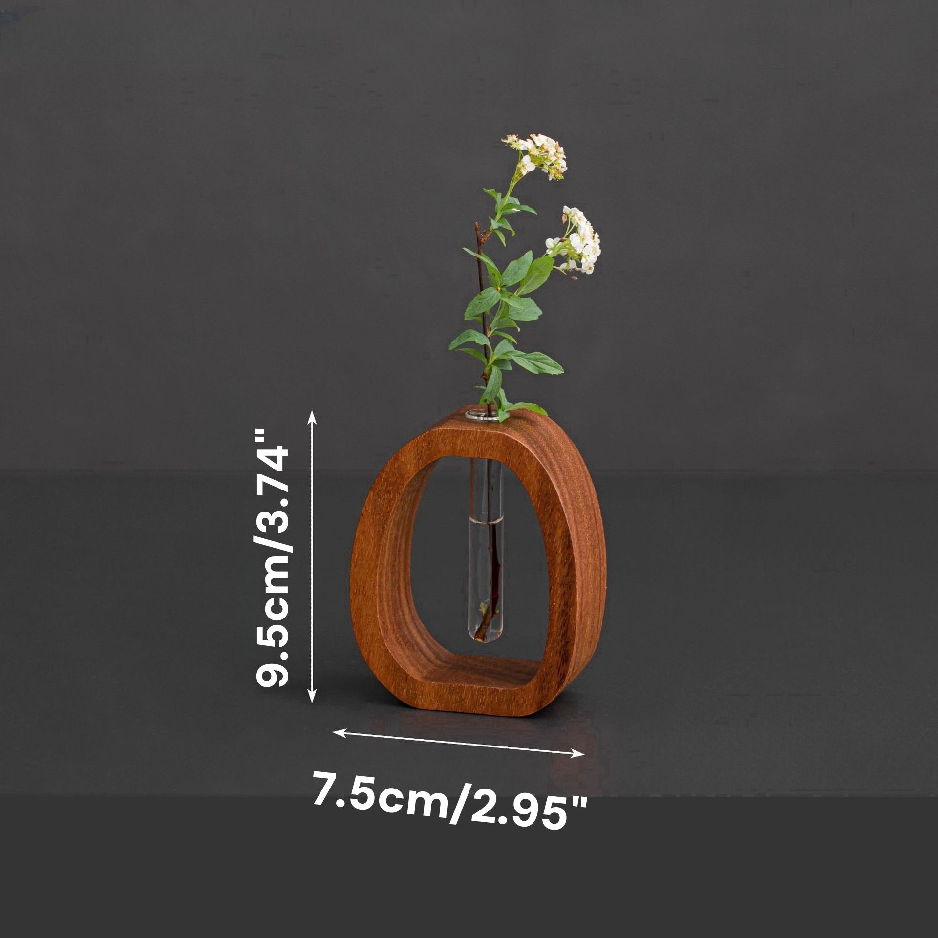 ✨Solid Wood Glass Vase