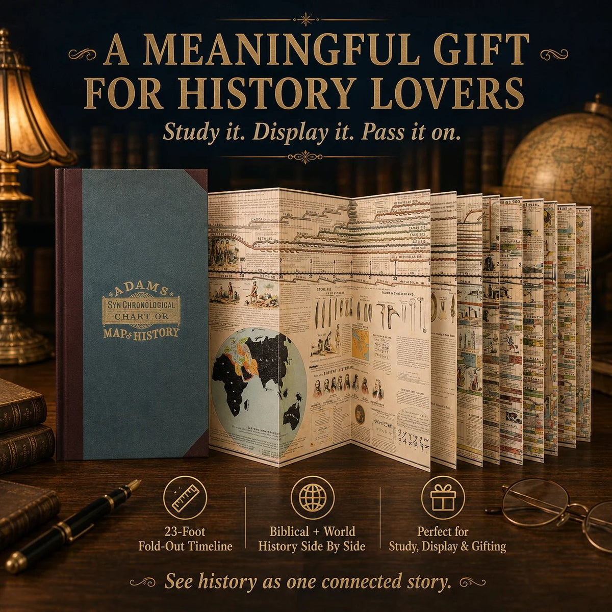 🔥HOT SALE🔥  📜Adams SynChronological Chart of History
