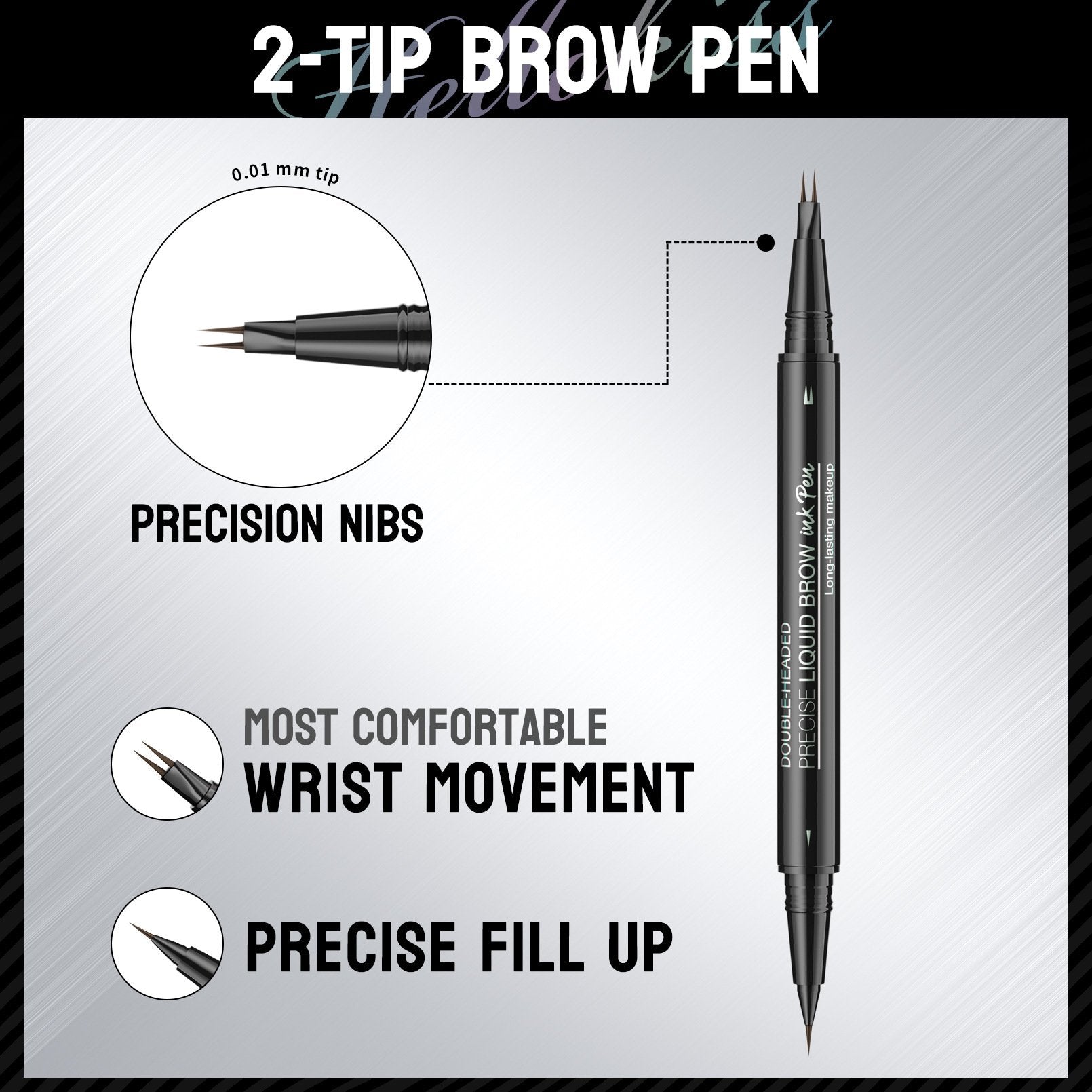 2-in-1 Double-ended Eye Brow Pencils