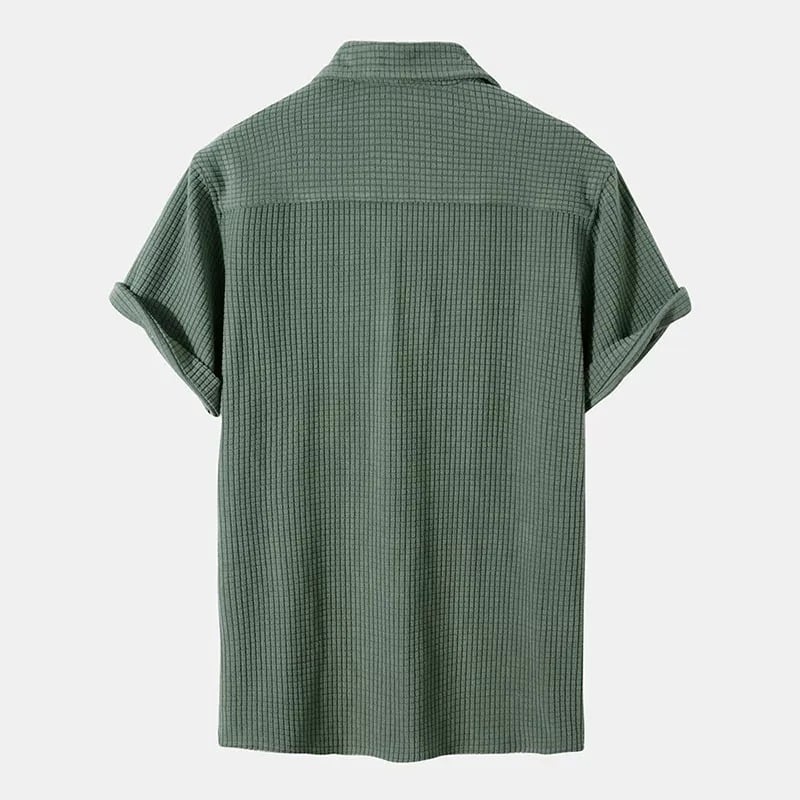 🔥Men's Waffle Lapel Shirt