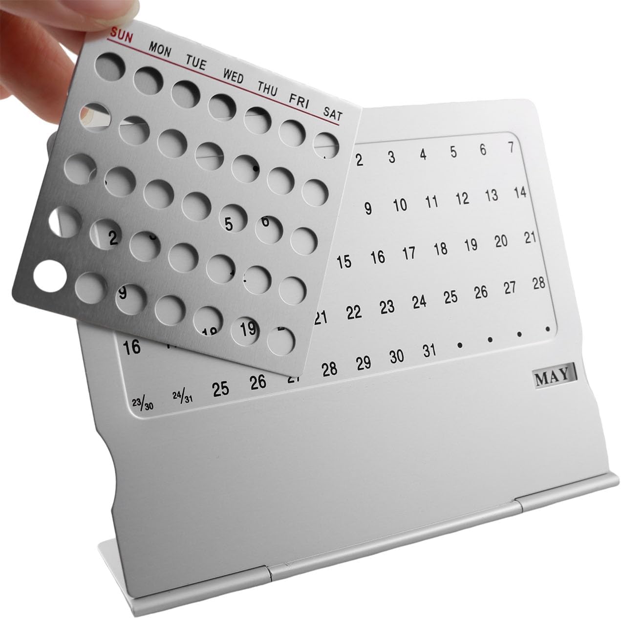 🌟📅 Creative Aluminum Alloy Perpetual Calendar