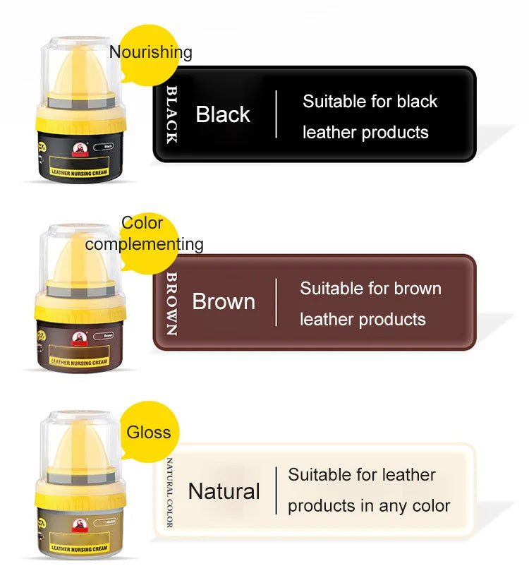 [Buy 1 Get 1 Free🔥]Leather Repair Cream Liquid Shoe Polish