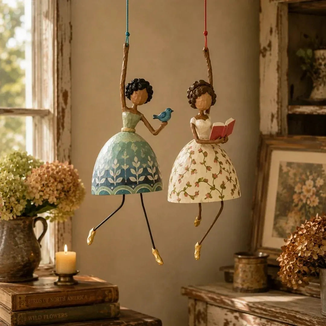 🎉✨ Whimsical Dancing Lady Hanging Ornament