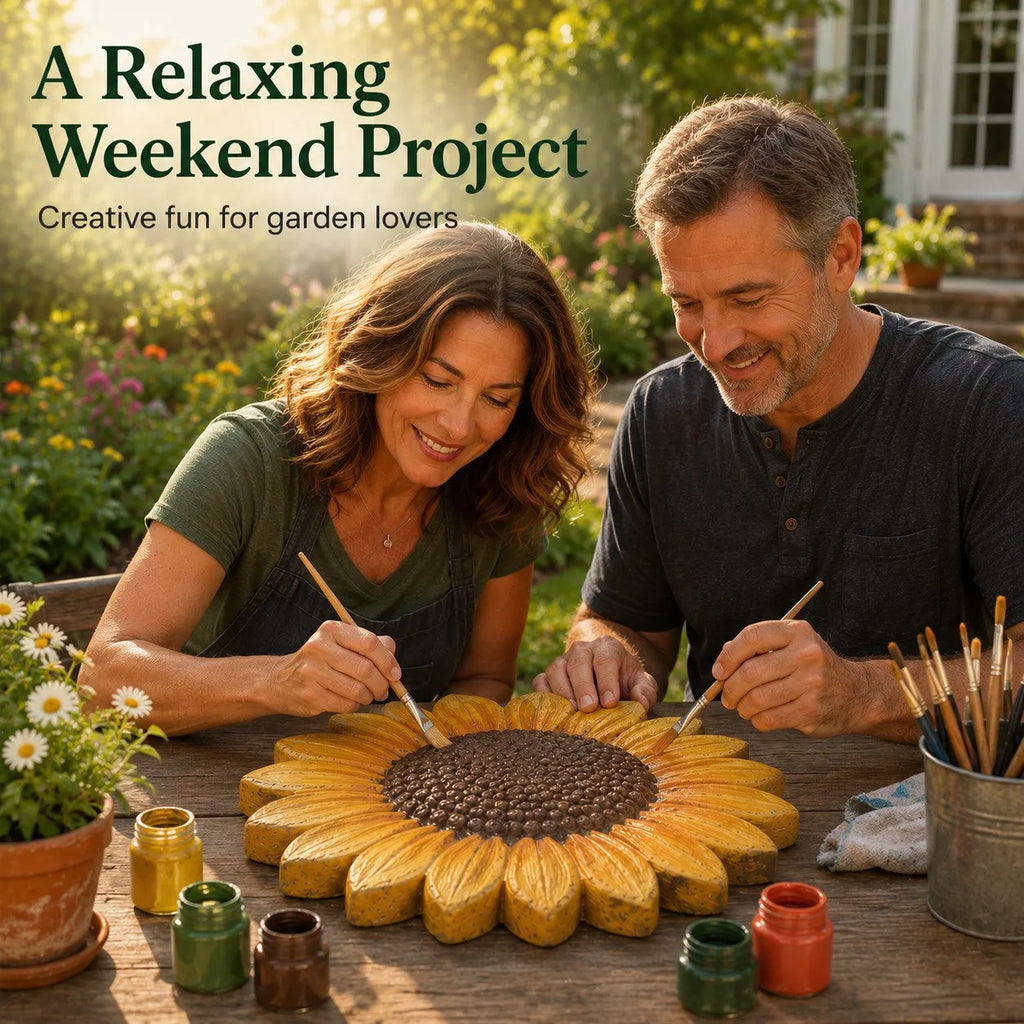 💥 🌻 Reusable Sunflower Stepping Stone Mold