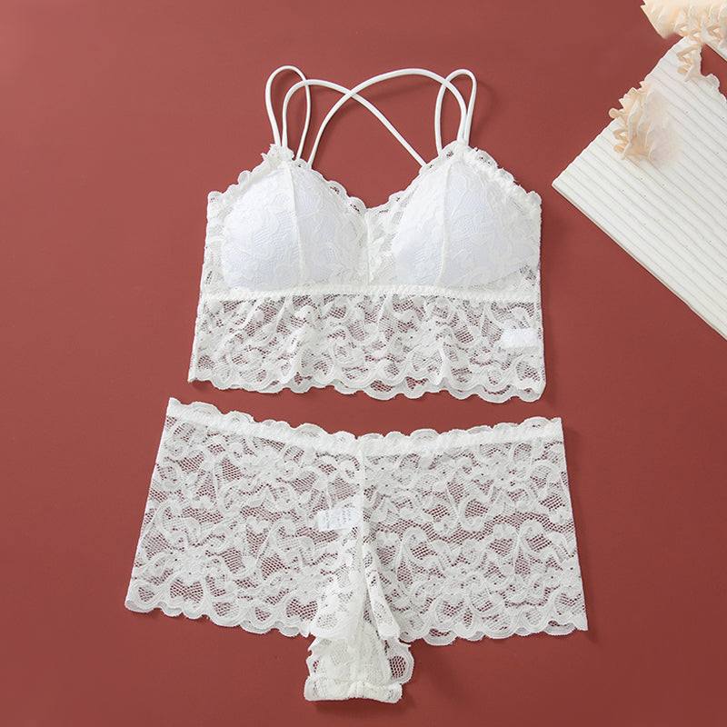 ⏳💥Women's Lace Bralette and Panty Set(The more you buy, the higher the discount)