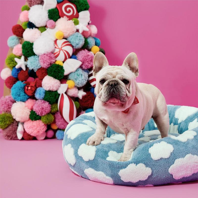 (🔥HOT SALE NOW 49% OFF) - Dog/Cat Bed, Cute Calming Bed for Dog/Cat, Small/Medium/Large Round Pet Bed for Indoor