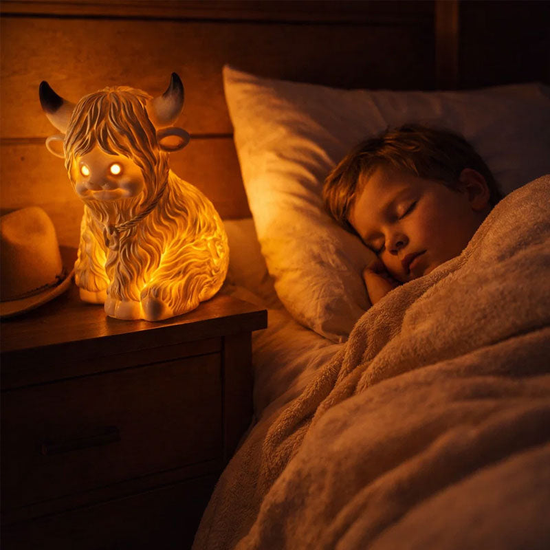 💥Cute Highland Cow Night Light