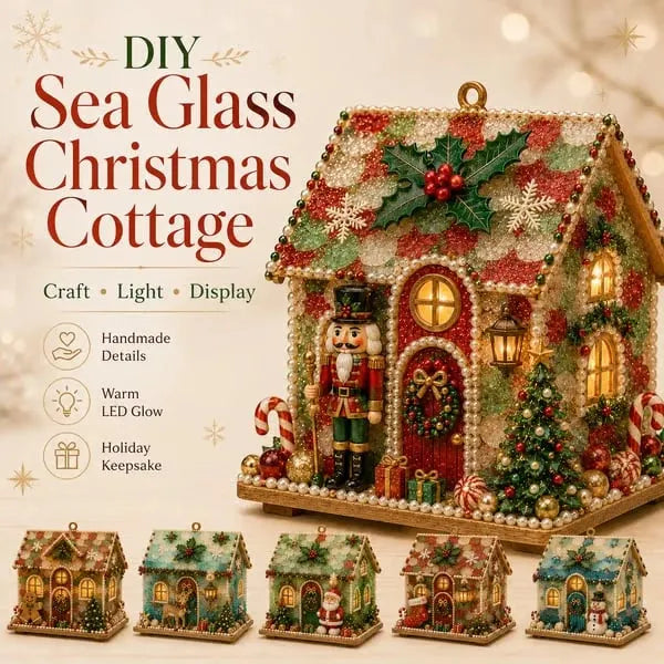 🔥HOT SALE🔥Plymagic DIY Sea Glass - Christmas Cottage
