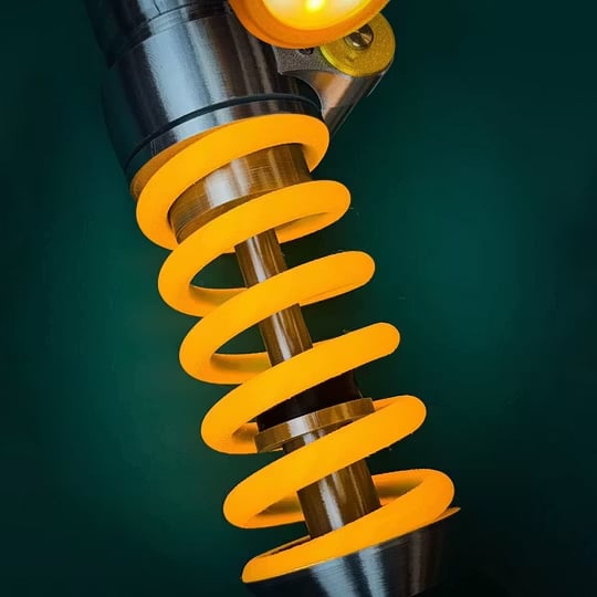 🎁🔥Ohlins Inspired Suspension Shock Absorber Lamp - Adjustable LED Light for Gamers & Car Enthusiasts