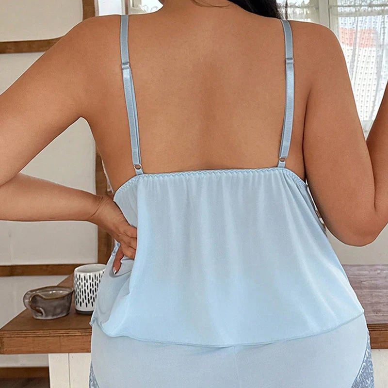 Completo pigiama con canotta e pantaloncini