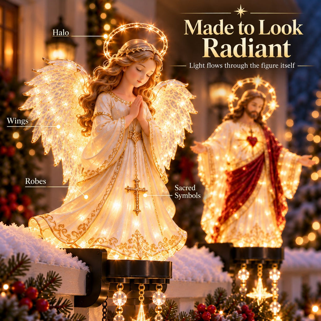 🎁🔥✨ Sacred Christmas Railing Lights