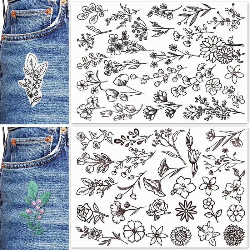 Water Soluble Flower Patterns for Embroidery🎁