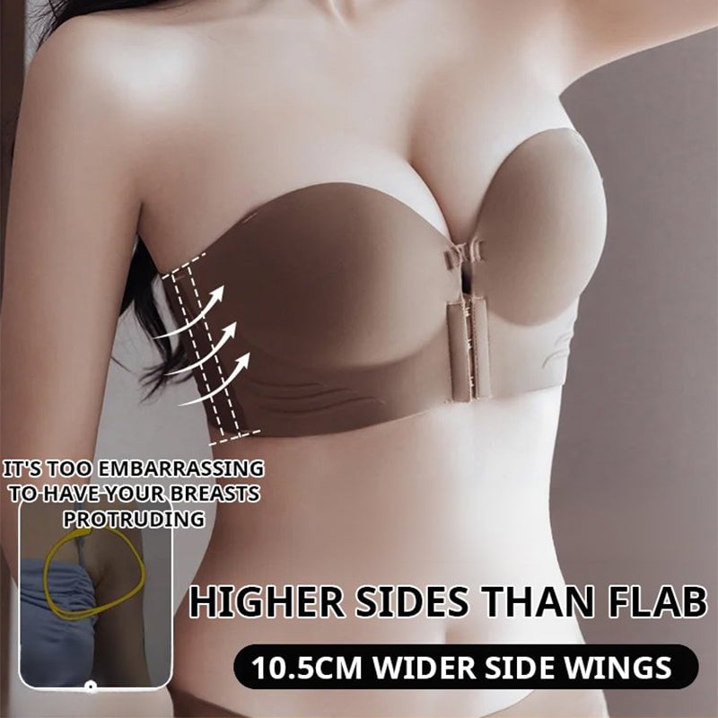 Buy 1 and get 1 for free -Strapless bra with non -slip front closure👙