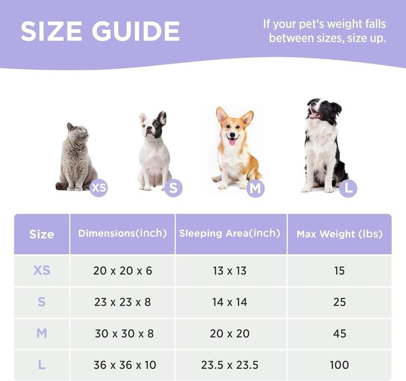 (🔥HOT SALE NOW 49% OFF) - Dog/Cat Bed, Cute Calming Bed for Dog/Cat, Small/Medium/Large Round Pet Bed for Indoor