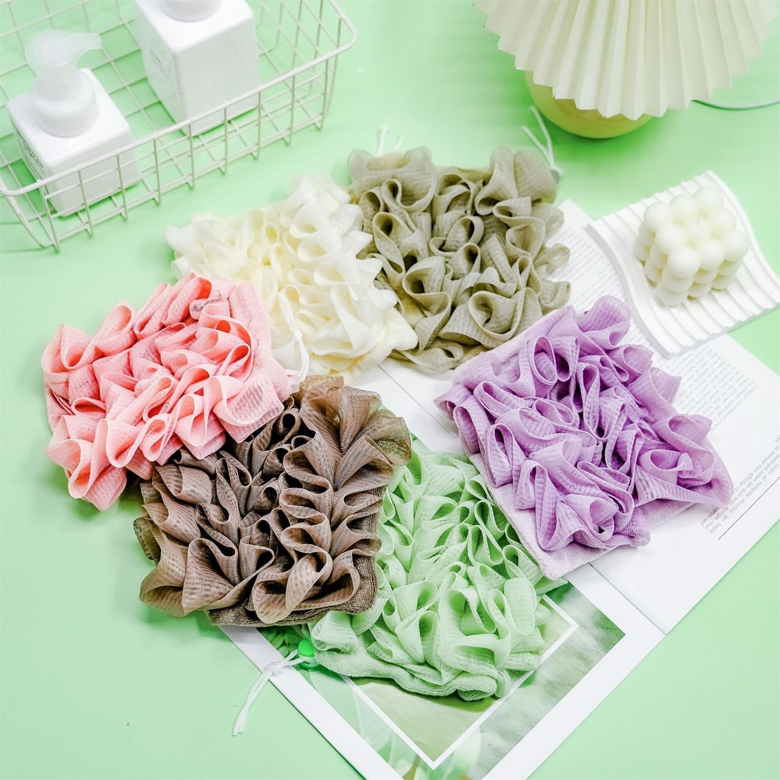 2-in-1 Bath Sponge & Washcloth