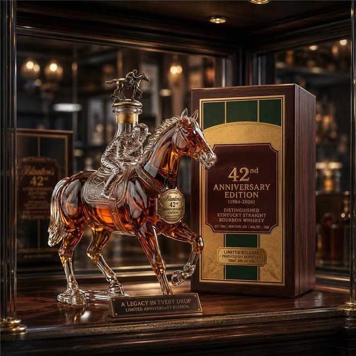 42nd Anniversary Limited Edition Bourbon Whiskey Decanter