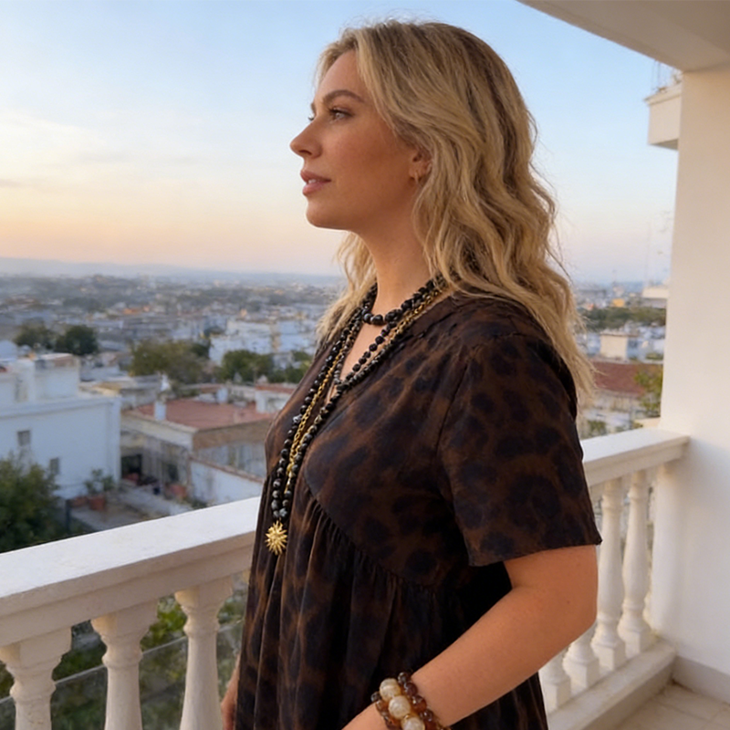 🌸❤️‍🔥Women's V-Neck Leopard Print Maxi Dress