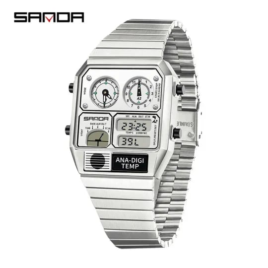 🔥Men's Luxury Sport Wristwatch Quartz Waterproof Digital