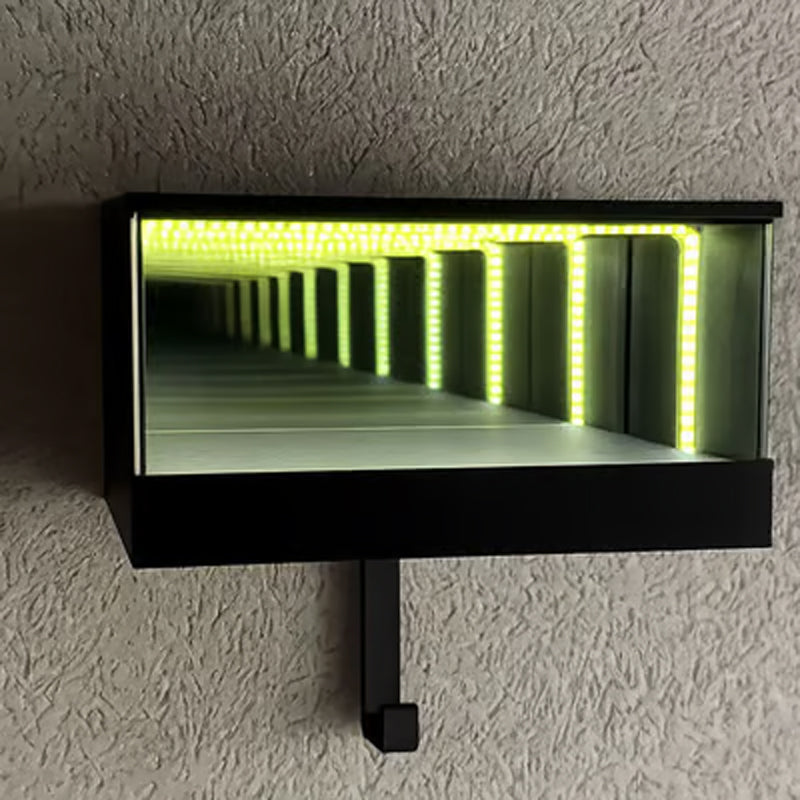 🚗 Infinity Mirror LED Garage Key Holder