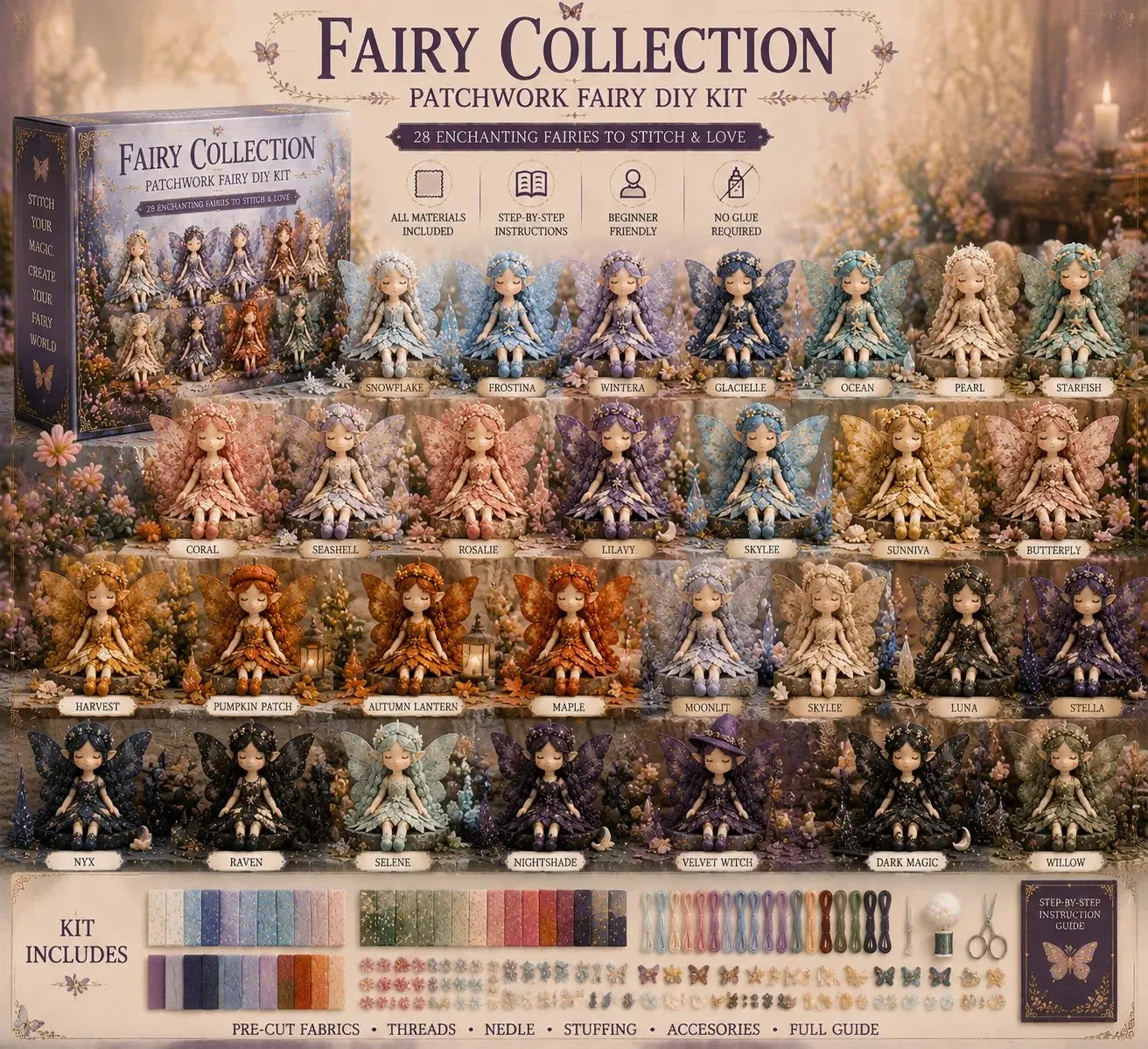 🔥Fairy Patchwork DIY Collection