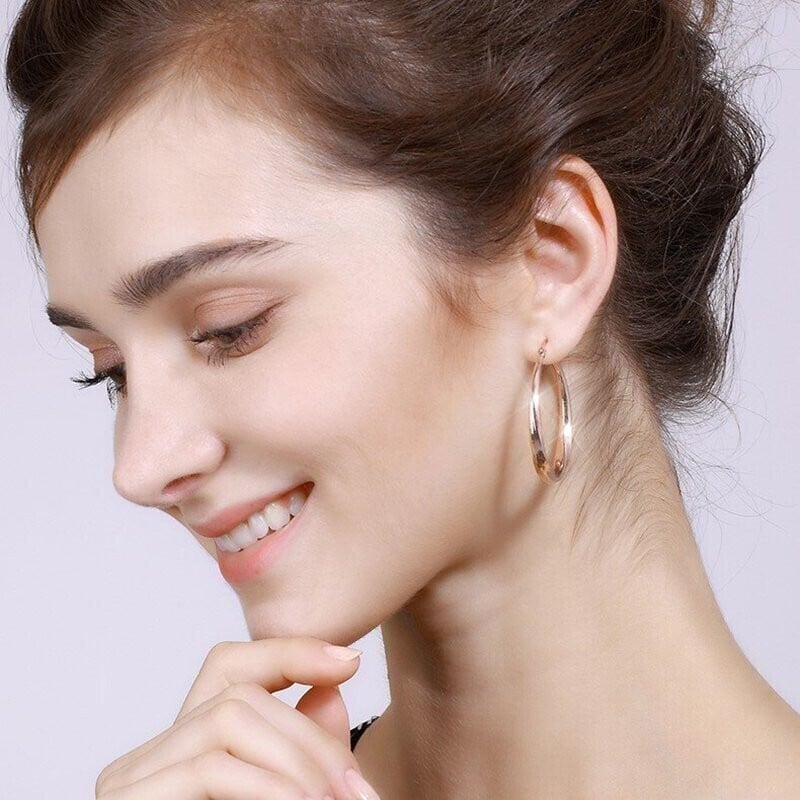 S925 Fashion Classic Circle Earrings