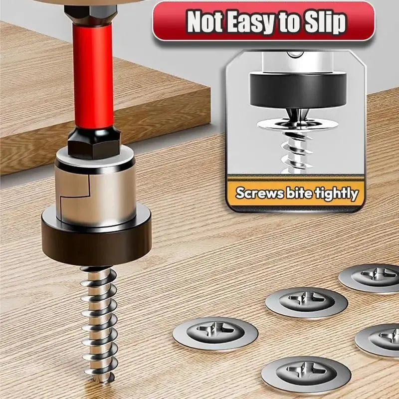 🔩 Drywall Bit Attachment with Depth Stop, PH2 Magnetic Drywall Screwdriver Bits