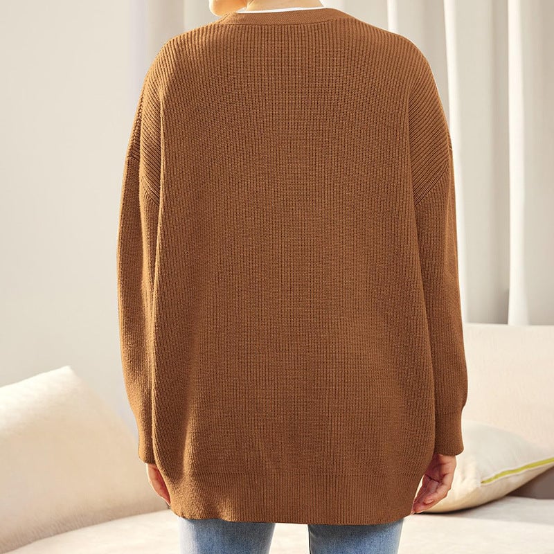 Fall-Winter Stylish Button Oversized Cocoon Cardigan