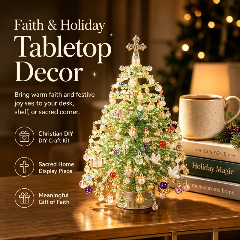 🎄 DIY Beaded Christmas Tree Kit – 🎅Create Your Own Sparkling Holiday Decoration