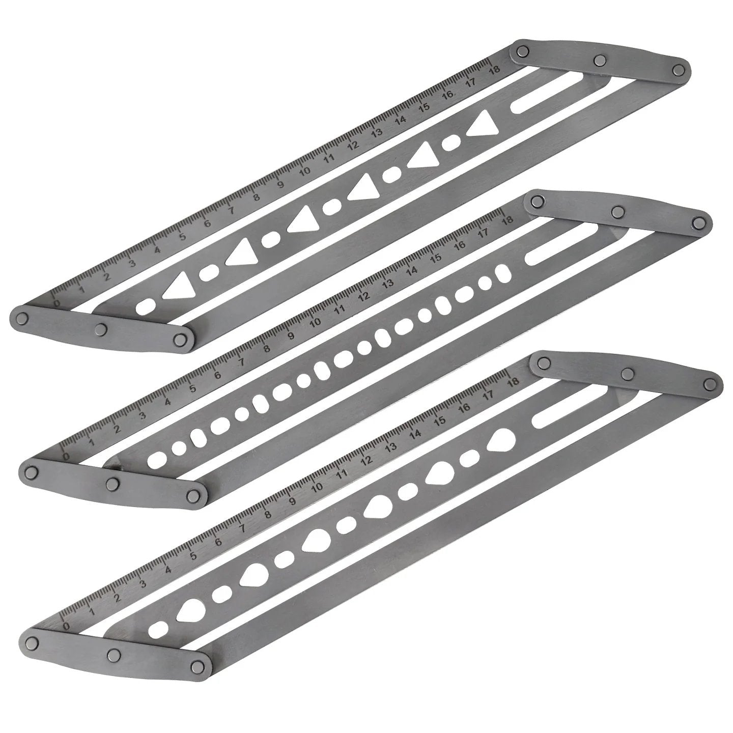 🎉✨Adjustable Leather Belt Hole Punch | Stainless Steel Ruler Tool for Belts & Straps