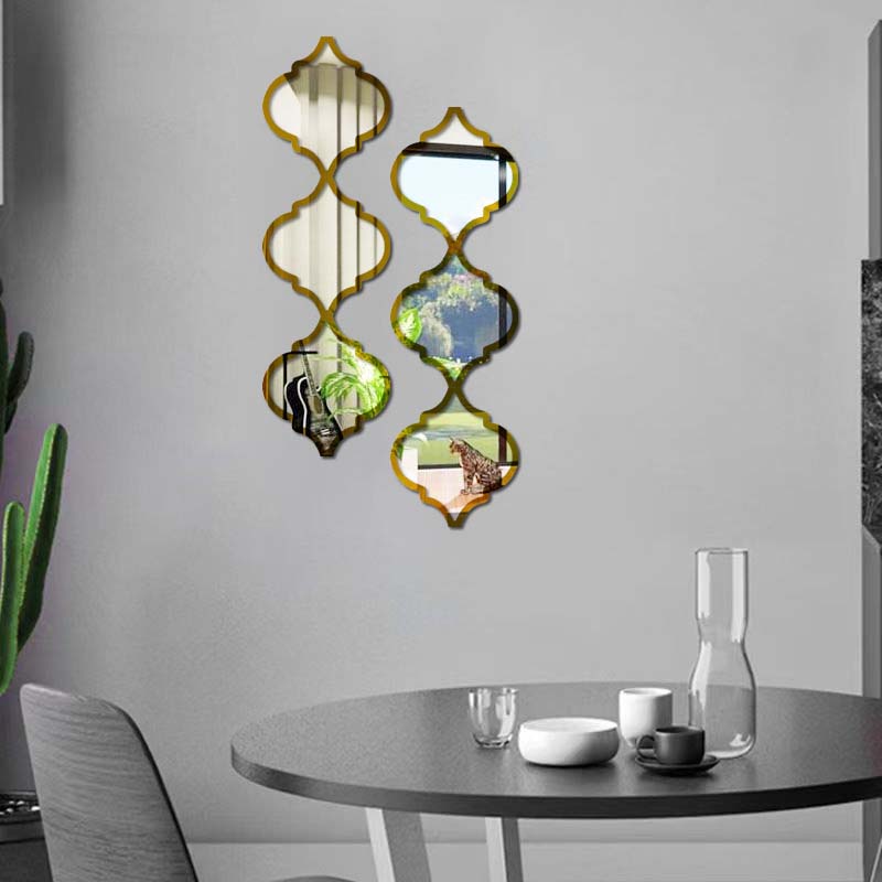 🔥🔥12PCS 3D Acrylic Mirror Rhombus Wall Stickers