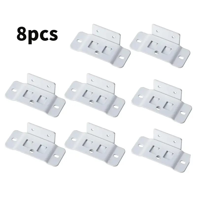 🛠️8 Pack Quick Fitting Furniture Joint Bracket, Duty Corner Brace Joint Right Angle Bracket, Stainless Steel Furniture Corner Connectors with Screws for Drawers, Cabinets, Tables, and Chairs