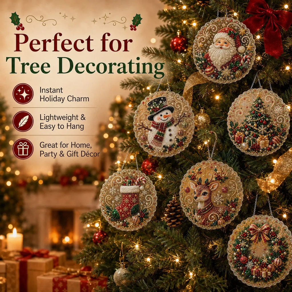 🔥HOT SALE🔥🎅 Acrylic Christmas Diamond Ornament Kit — Create a Sparkling Holiday Decoration! ✨