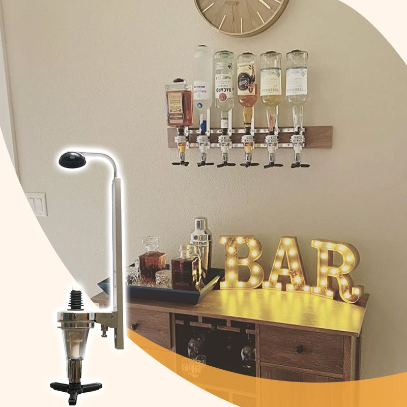 🔥Wall-mounted quantitative spirit dispenser for one bottle