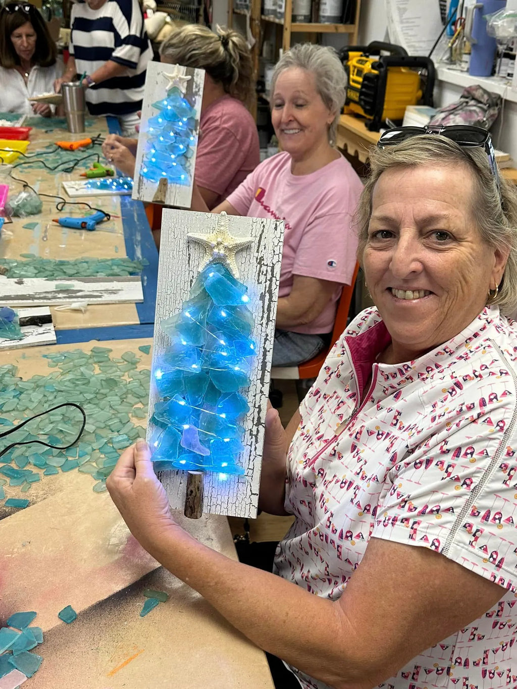 🌲🌲DIY Sea Glass Christmas Tree