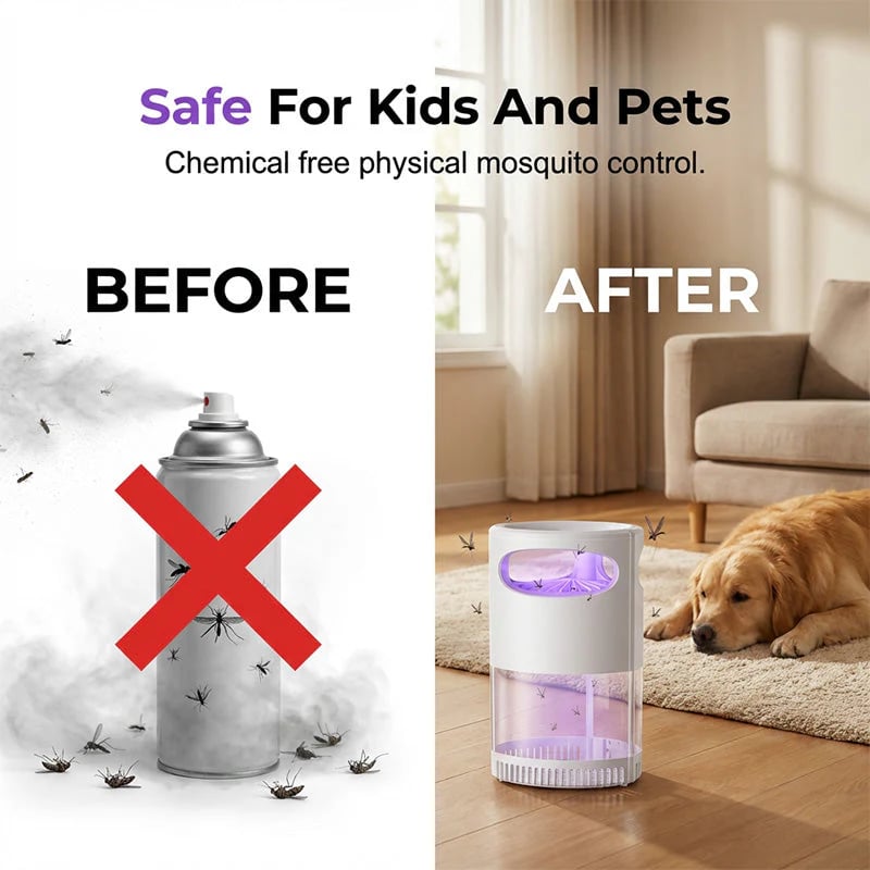 UV Mosquito Killer Lamp – quiet, USB, chemical-free. 50K+ sold!