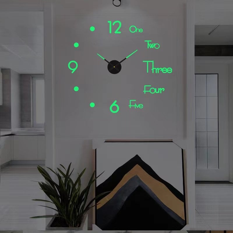 🔥MODERN DIY PUNCH-FREE WALL CLOCK