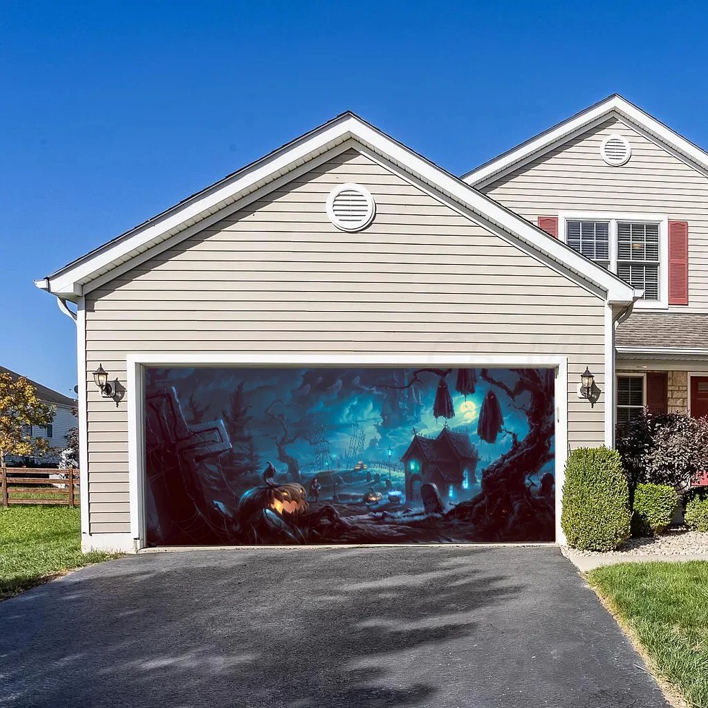 Halloween  Garage Door Decoration