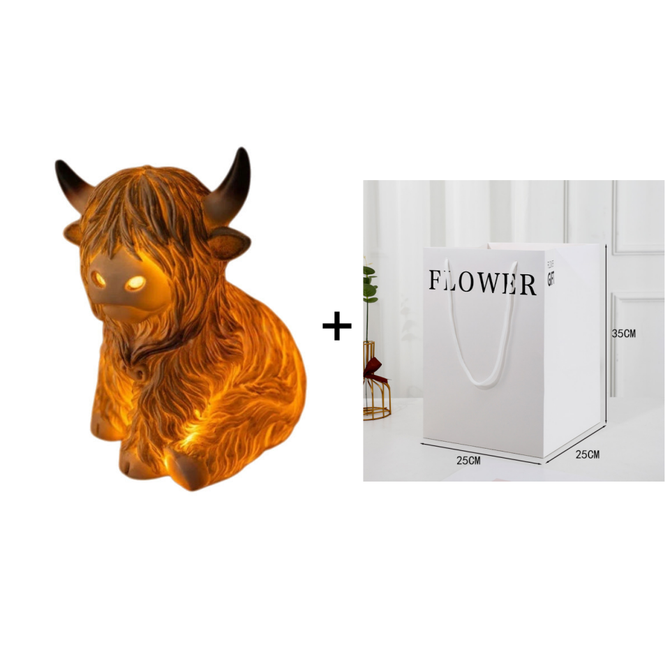 💥Cute Highland Cow Night Light