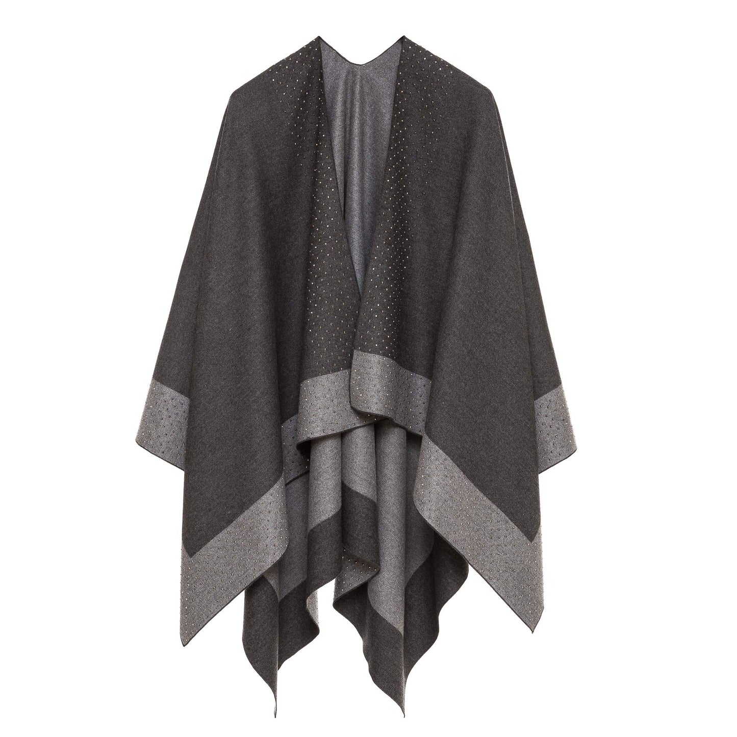 Women's Shawl Wrap Poncho Ruana Cape Cardigan Sweater Open Front